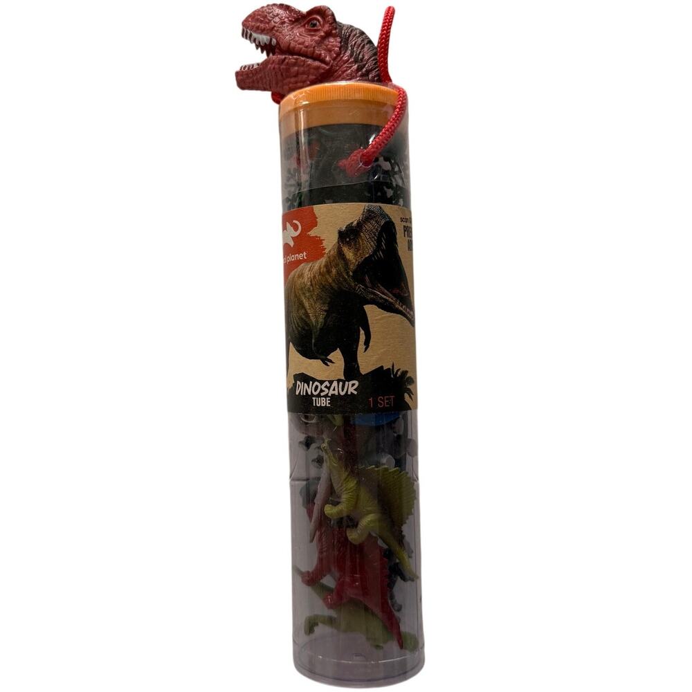 Animal Planet Dinosaur Tube NEW Red T-Rex Topper